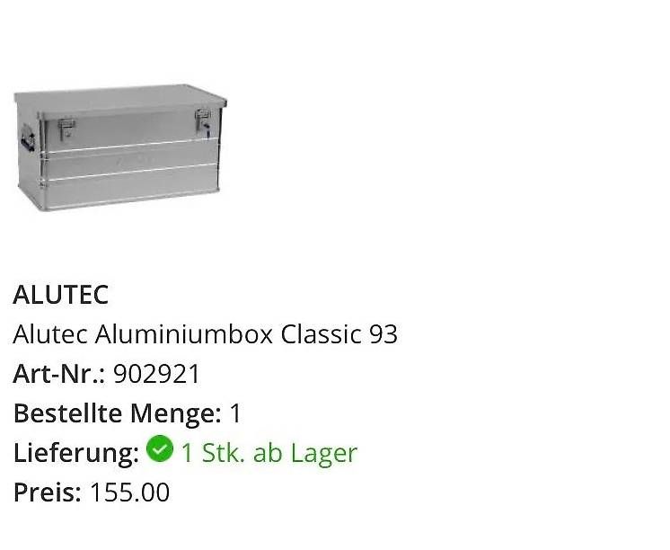 Casse di trasporto: 3 ALUBOXEN 93 liter – Usato da Zürich venduto da BootmakerforKings 2