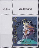 2007, Nr.1247 "Nina Corti" mit ET-Voll-Stempel + ECKTABS.