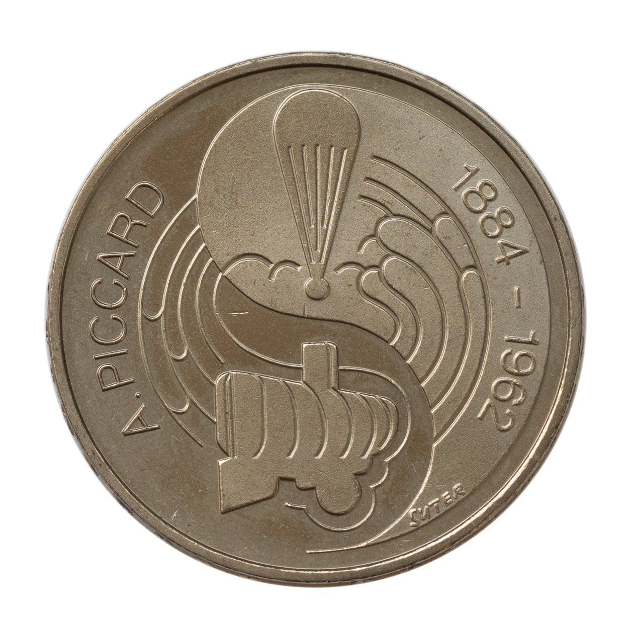 Tutti le monete: 5 Franken 1984 Auguste Piccard – Usato da Rotkreuz venduto da Swiss-Coins