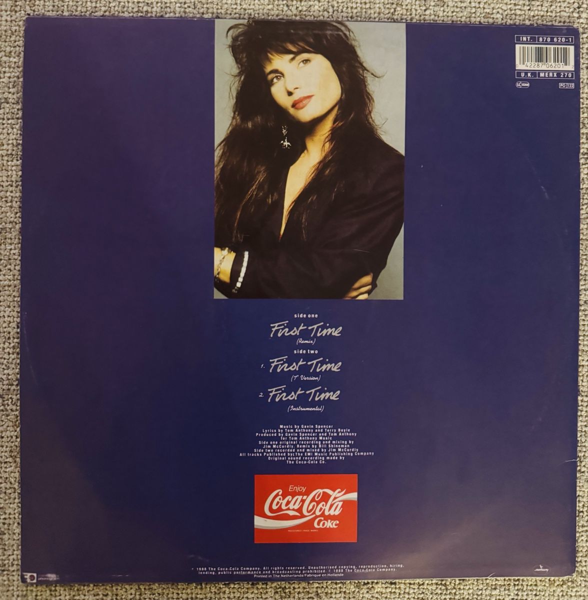 Dischi in vinile: ViRobin Beck - First Time - 12" Maxi - 1988 – Usato da Rorbas venduto da BlackstarRecords 1