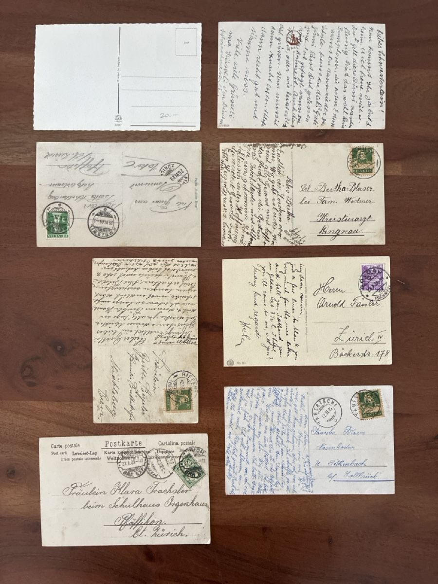 Cartoline postali: 16 Ansichtskarten Schweiz diverse mit Katzen Motiven – Usato da Oftringen venduto da Cla.vD.74 3