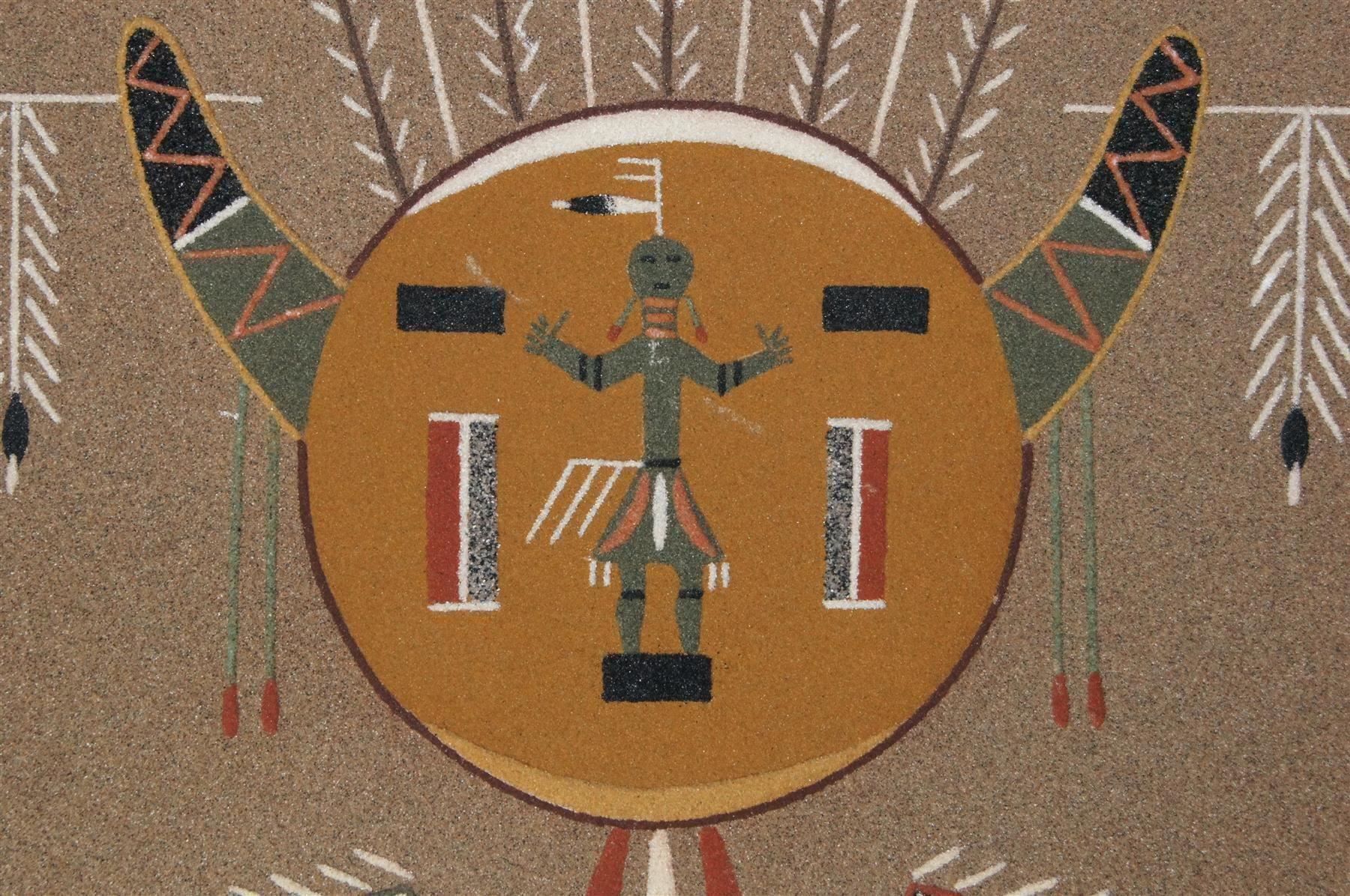 Foto & Immagini: Altes Navajo Sandbild wohl Mitte 20. Jhd. – Usato da Geroldswil venduto da ARTEFACTO 4