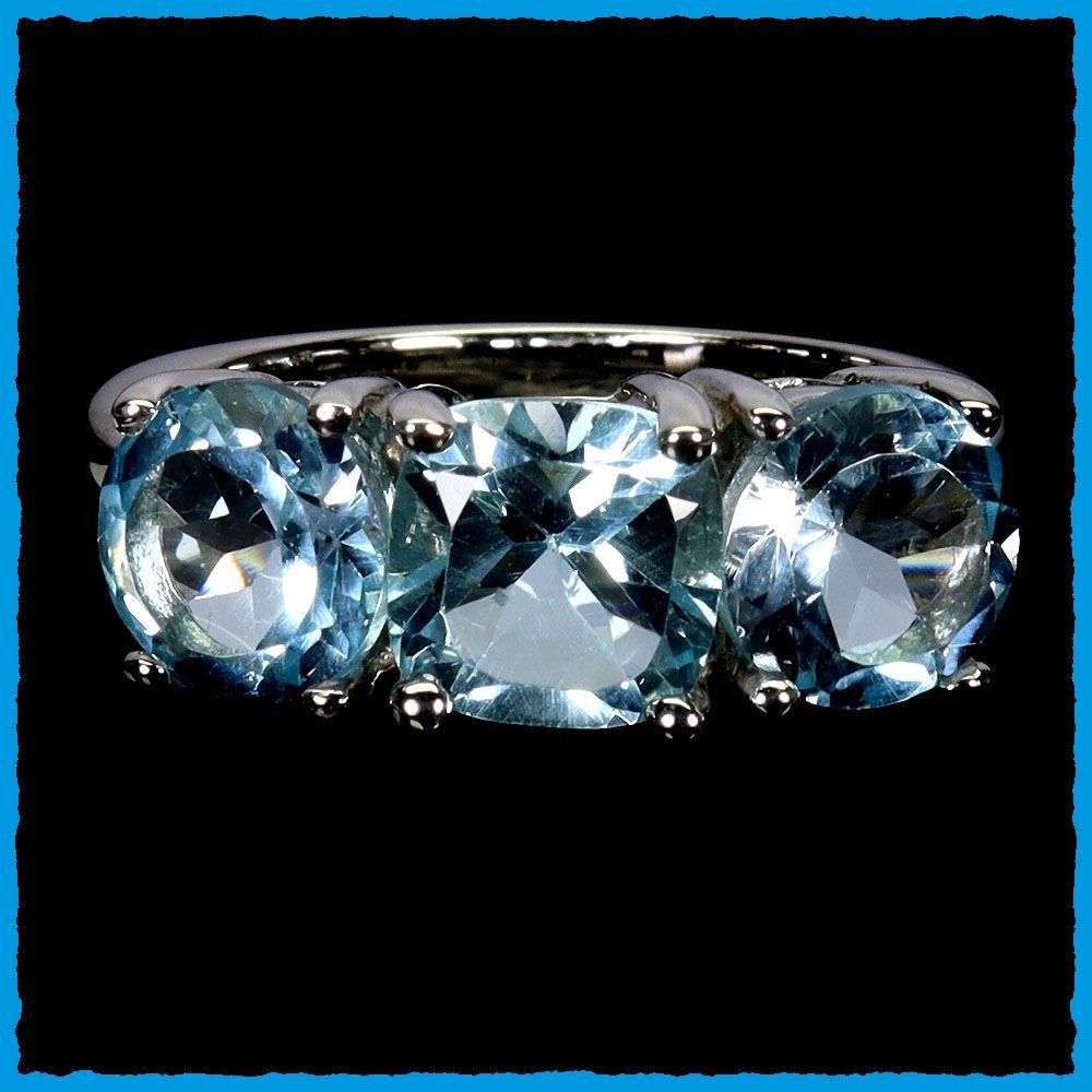 Anelli: Sky Blue Topas Ring 925 Silber – Nuovo e nell'imballaggio originale da Oberglatt ZH venduto da Goldfee1 3
