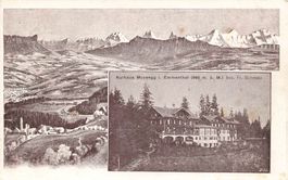 Moosegg Emmental (BE) Kurhaus mit Alpenpanorama