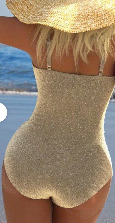 Badekleider & Bikinis: badekleid glitzer gold gr. XL – Neu und originalverpackt aus Schwarzenberg LU von kindler007 1