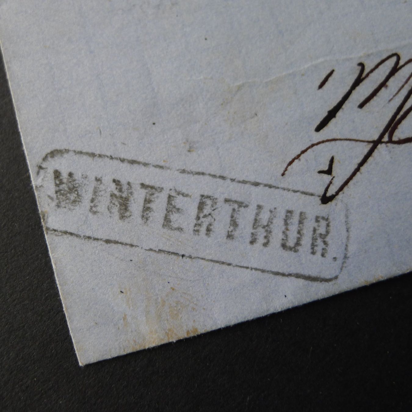 Alle Briefmarken: 1868, Bahnpost WINTERTHUR ZH Stempel eingefasst - Sirnach TG – Gebraucht aus Ebikon von SilvioFreund 2