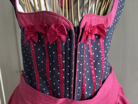 Dirndl Krüger Jeansoptik und Pink Gr. 42