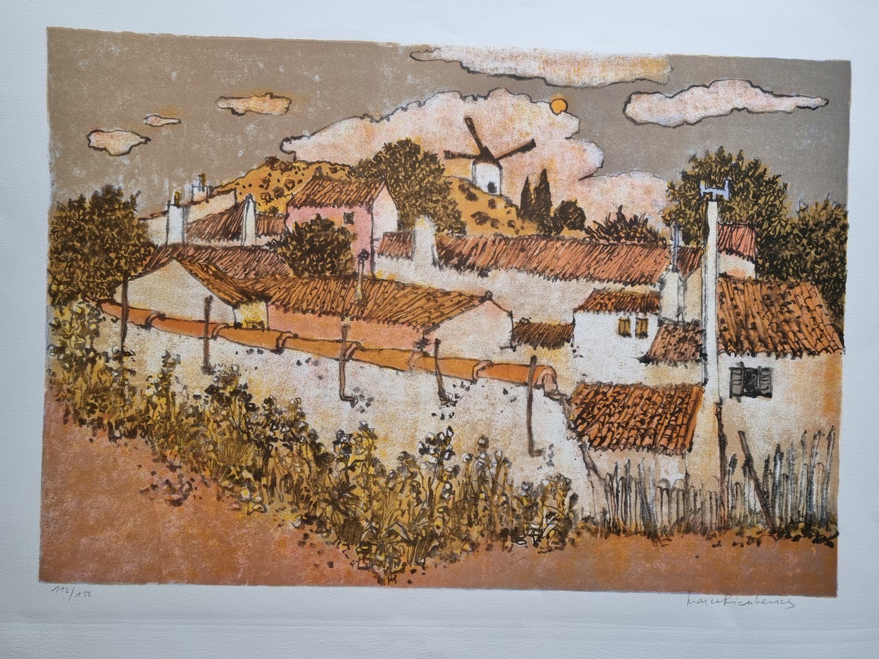 Grafica & Litografie: MARCO RICHTERICH LITHOGRAPHIE SIGNIERT NUMMERIERT – Usato da Gersau venduto da grafik-kunst