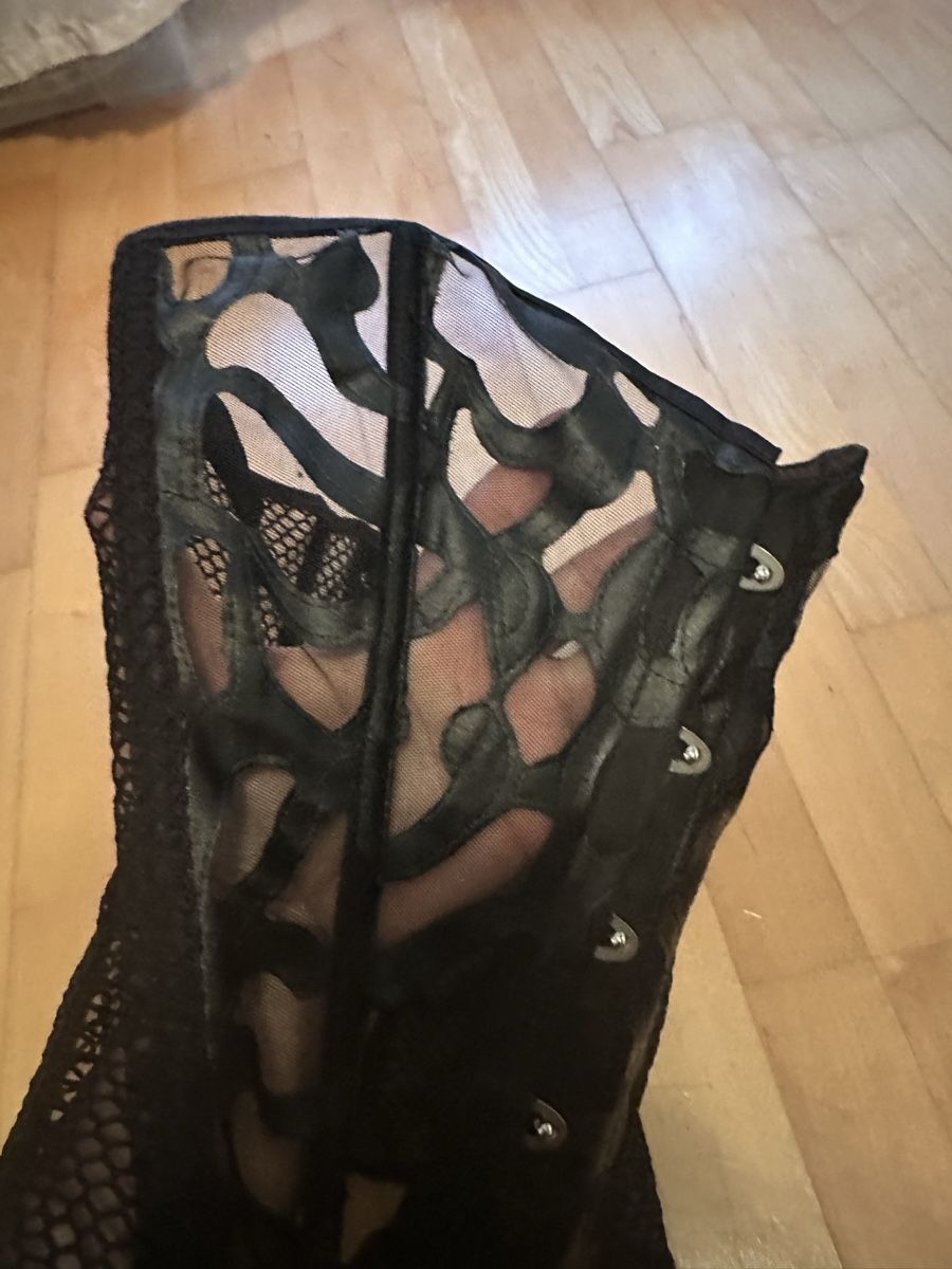Sonstige Unterwäsche: Korsett schwarz aus Netz Gr. 40 – Neu und originalverpackt aus Altendorf von Eastwick4 1