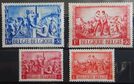 Belgien Kat. 708-711 * 1945