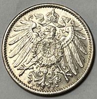 1 Mark - Wilhelm II - Deutsches Reich - 1910 F (Silber .900)