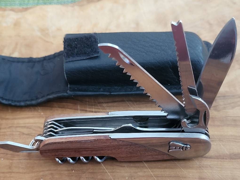 Laguiole Taschenmesser: Sackmesser mit Lederscheide Neuware – Neu (gemäss Beschreibung) aus Oberglatt ZH von watchkurt 1