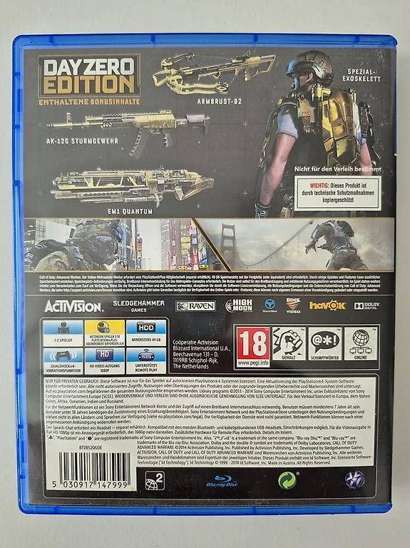 Giochi: Call of Duty Advanced Warfare PS4  – Usato da Horw venduto da Mschaefer 2