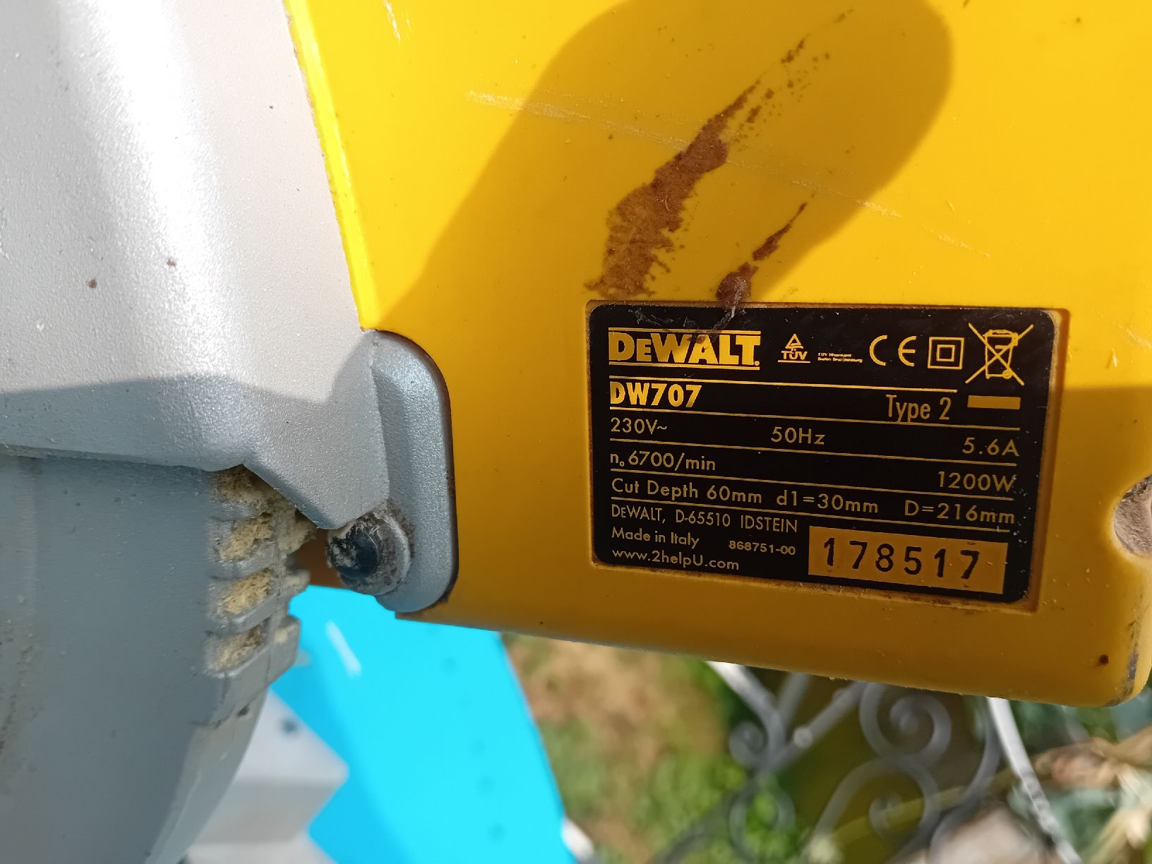 Dewalt Seghe: Kappsäge DEWALT DW707 gebraucht – Usato da Horgen venduto da von_g7nl 3