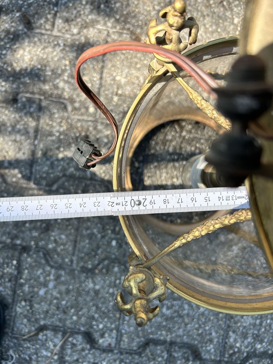 Lampen: Lampe en bronze doré ancienne  – Gebraucht aus Lully VD von Garance040 8