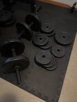 Kurzhantel-Set mit Gewichtscheiben