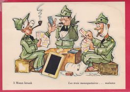 HUMOR-MILITÄR, 3 MANN KRANK, LES TROIS MOUSQUETAIRES-MALADES