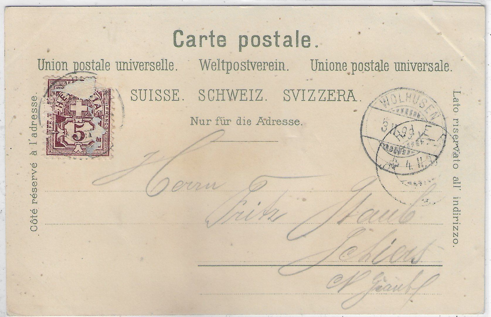 Cartoline postali: Gruss aus Altdorf - Litho 1899! – Usato da Ettingen venduto da Kartenplanet 1