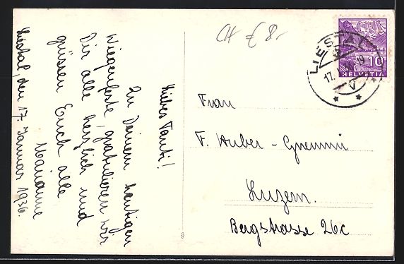 Cartoline postali: Liestal, Rathausstrasse mit Geschäften – Usato da Berlin venduto da bartko-reher 1