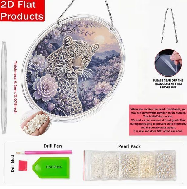 Kit bricolage: Diamond Painting Aufhänger Leopard – Nuovo e nell'imballaggio originale da Obergösgen venduto da Diamond-Painting 5