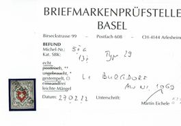 BUNDESMARKE >7> ORTS POSTE 13II 1.04 Typ 29 STAB BEFUND
