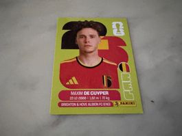 Panini Fifa Fussball WM 2026 Sticker Maxim De Cuyper BEL 7
