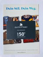 OUTFITTERY Geschenkkarte / CHF 50 ab min. Bestellwert CH 150