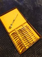Antike Dessertgabeln 12er Set Goldfarbe