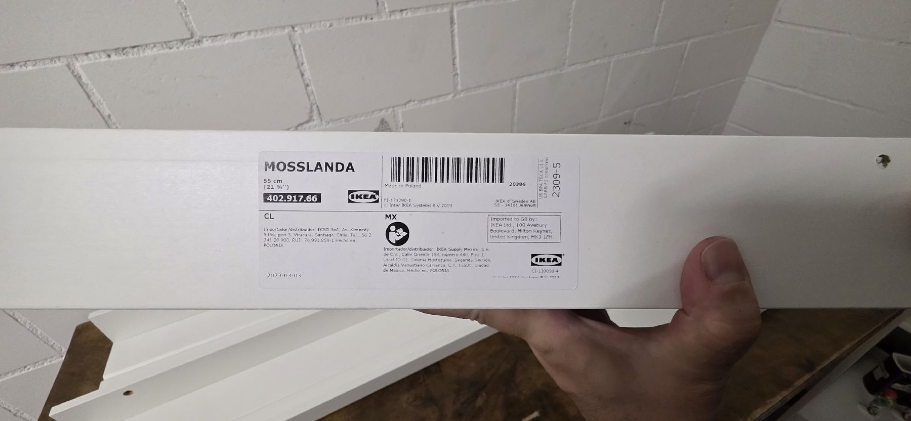 Ikea Regale: Mosslanda Leiste - 55 cm - weiss – Gebraucht aus Tann von Emerald_22 1