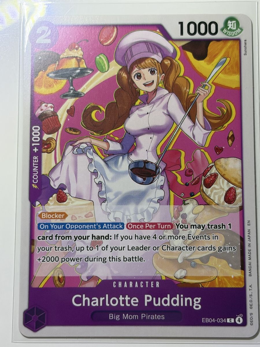 Bandai Sammelbilder & Trading cards: One Piece Card Game Charlotte Pudding EB04-034 EN – Neu (gemäss Beschreibung) aus Galgenen von Miachelle