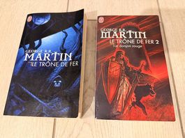 Lot de 2 livres - le trône de fer 1 et 2 