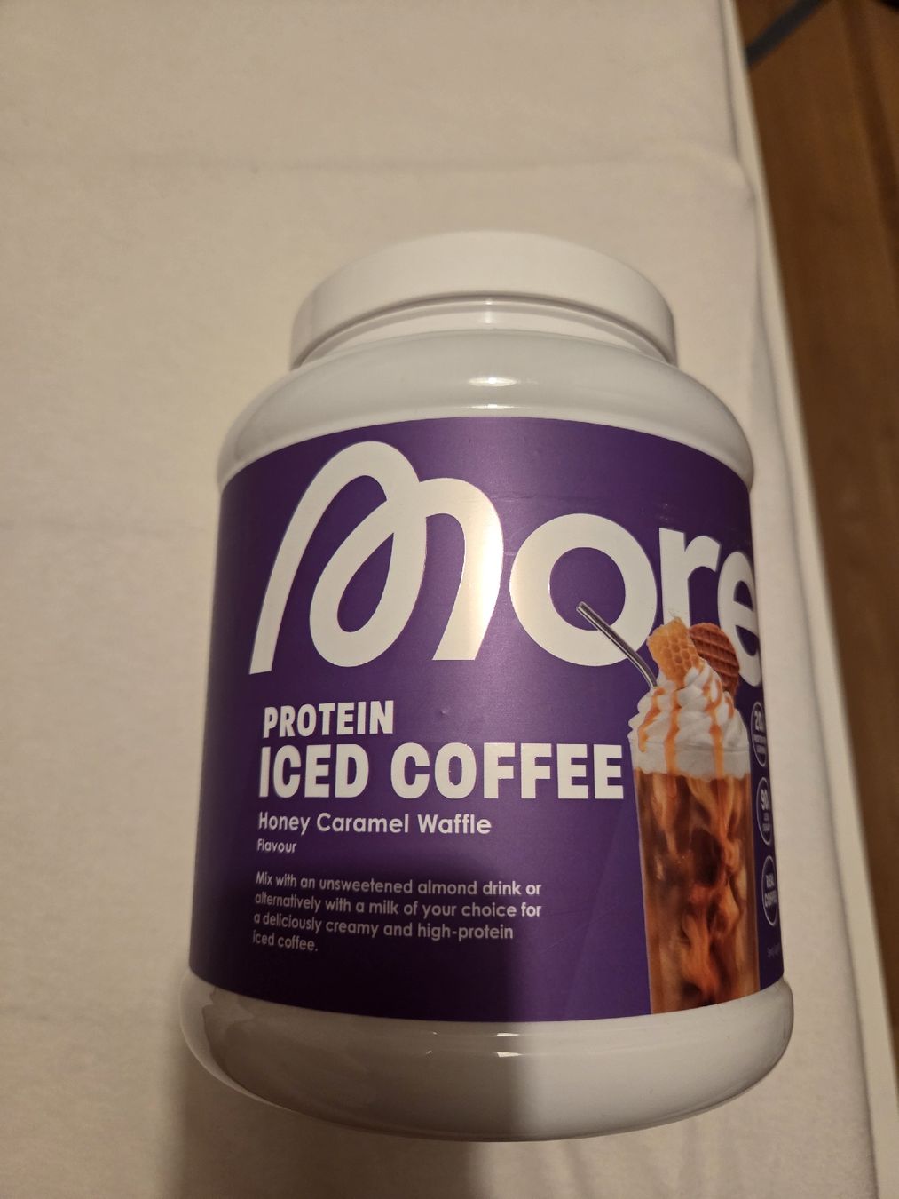More Nutrition Aliments & Spécialités: More protein iced coffee Honey Caramel Waffle – D'occasion à Urswil par jan_bl8v