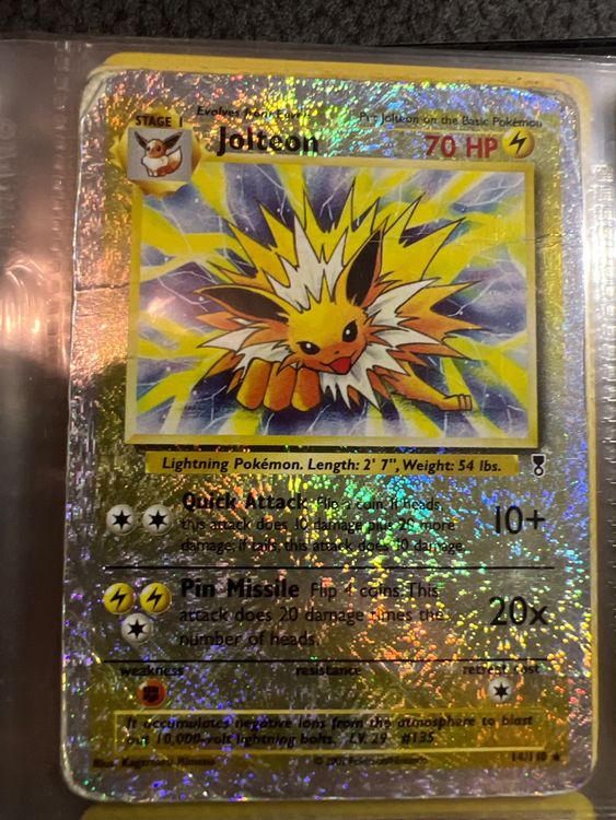Jolteon Pokemon holo 14/110 2002 Kaufen auf Ricardo