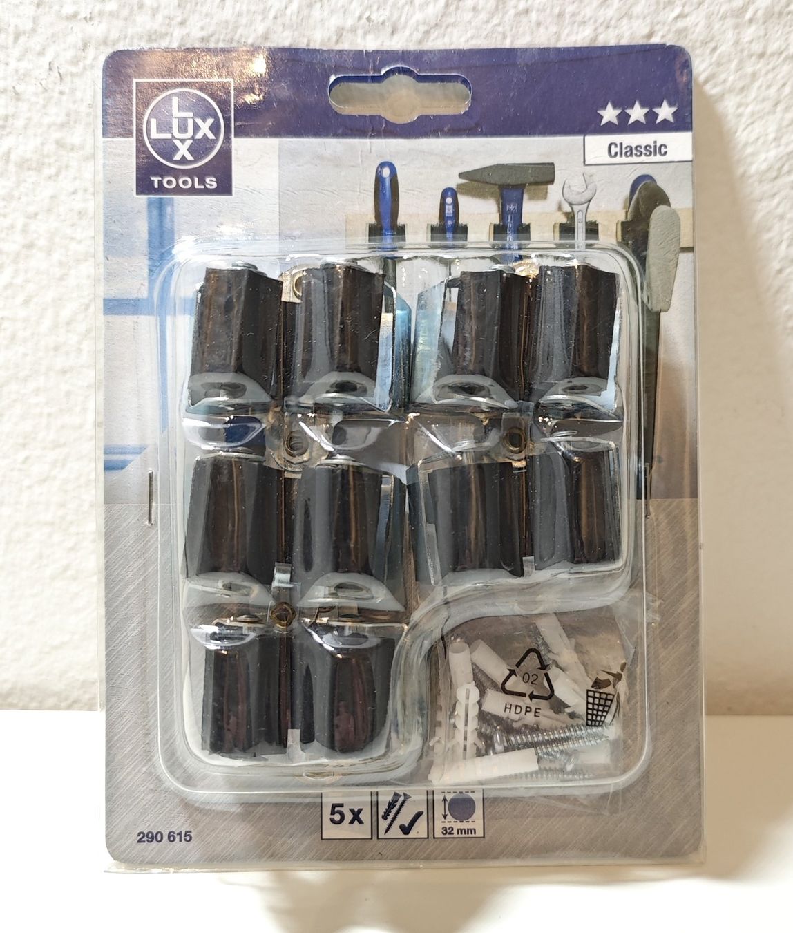 Supporti a parete: Geräte-Werkzeug-Halter Lux Tools - 5er SET – Nuovo e nell'imballaggio originale da Fislisbach venduto da GenerousClub