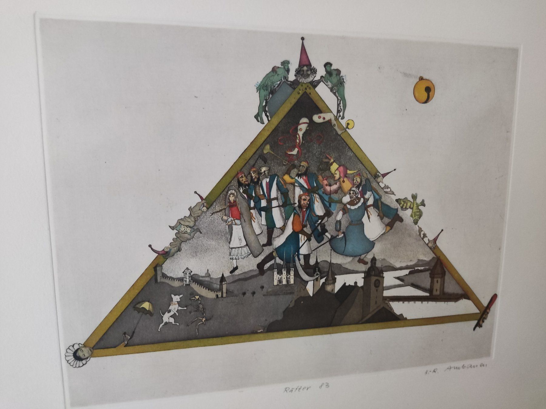 Grafica & Litografie: Fasnachtslithographie von H.R. Ambauen – Usato da Horw venduto da muggli_simon 1