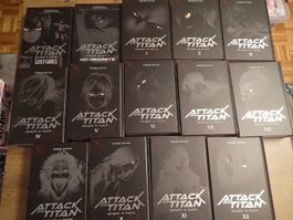 Attack on Titan Hardcover Manga 1-12 + Extra Band