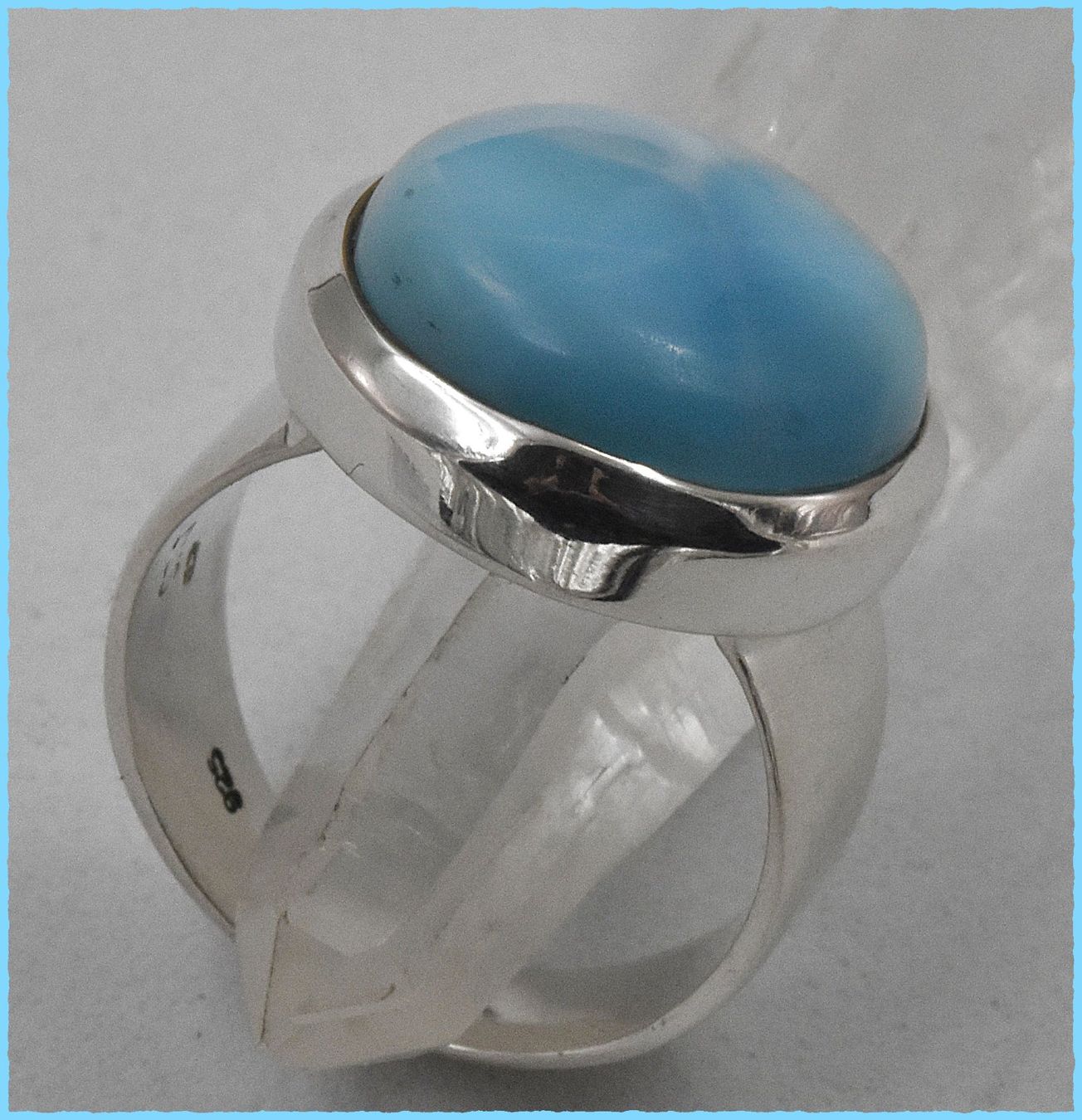 Ringe: ♛ Grosser Larimar 925 Silberring – Neu und originalverpackt aus Oberglatt ZH von hot_j8d9 2