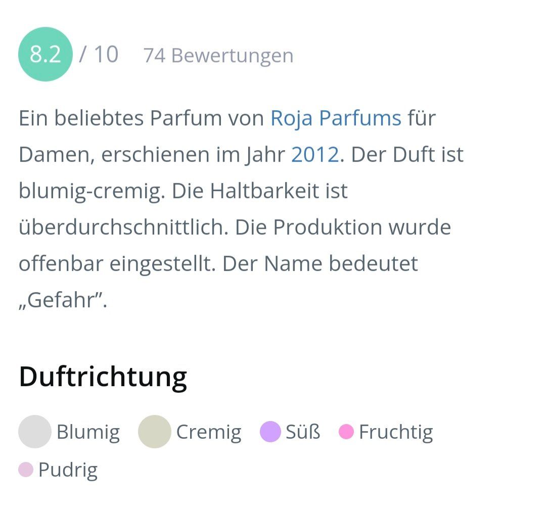 Benetton Profumi & Eau de Toilette: 5 ml ROJA DANGER EAU DE PARFUM ABFÜLLUNG – Nuovo (secondo la descrizione) da St. Gallen venduto da CaliSunshine 3