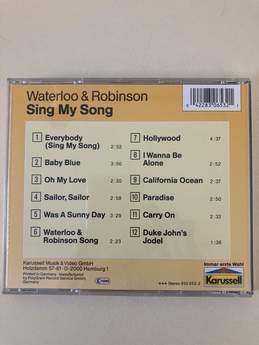 CD: Waterloo & Robinson - Sing my Song – Usato da Rüti ZH venduto da Ochello 1