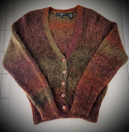 Vintage Mohair Cardigan von Jeanne Pierre – Gr. Petite / S