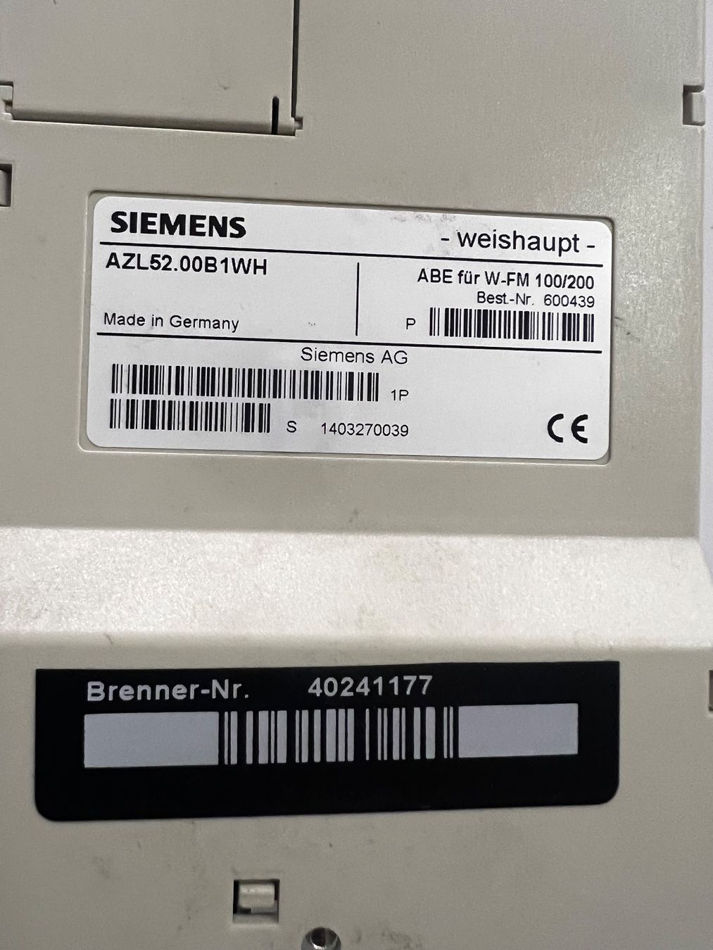 Siemens Sistema di controllo: Siemens Weishaupt Display and operator – Usato da Oberengstringen venduto da Cici7 3