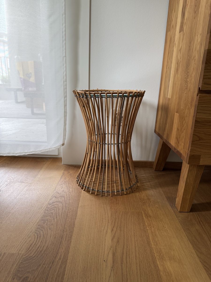 Tavoli: Boho Holzbeistelltisch mit Glasplatte – Usato da Basel venduto da tanieli 2