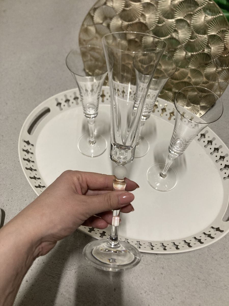 Verres: Kristall Champagnergläser 4er-Set – Neuf (Voir description) à Schlieren par Bella79