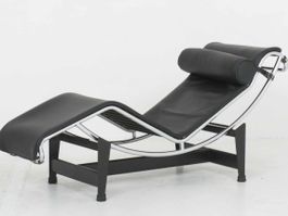Le Corbusier LC4 Chaise Longue von Cassina in Schwarz