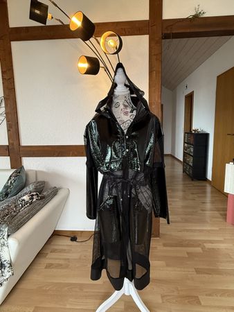 Trendiger Mantel von Lamante, Grösse M, Schwarz!