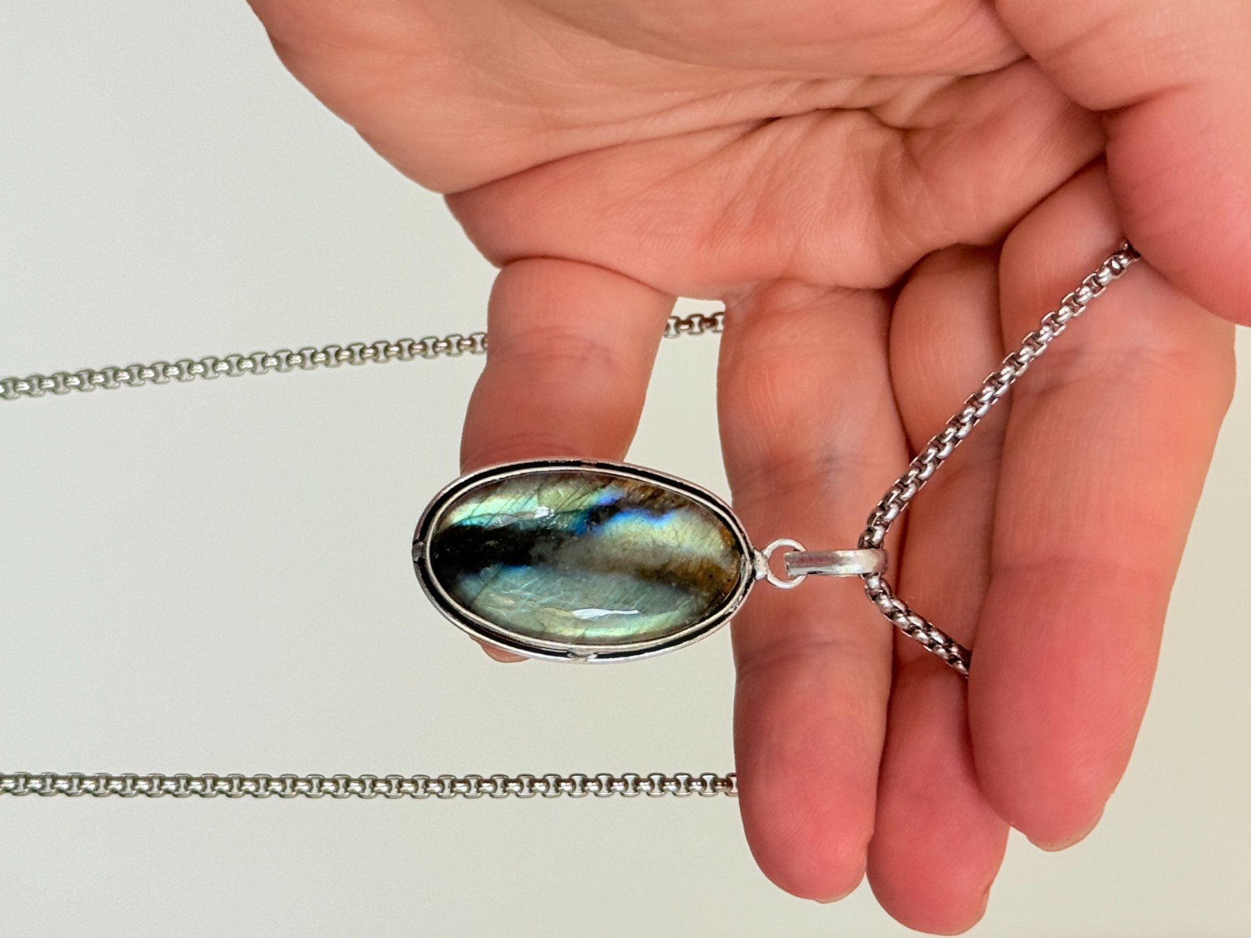 Catenine: Collier avec Labradorite – Nuovo e nell'imballaggio originale da Genève venduto da AWWA 5