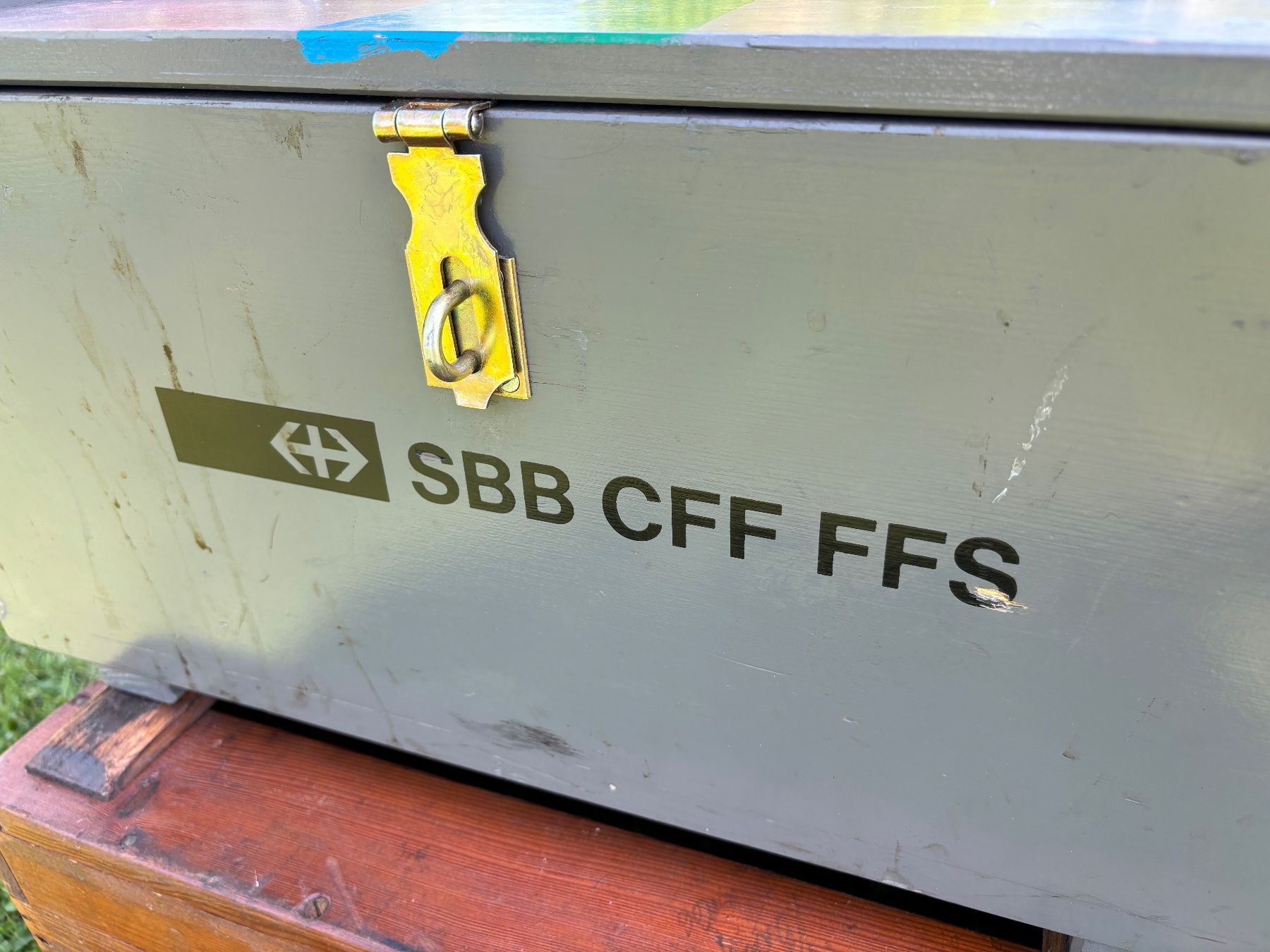 SBB/CFF/FFS Borse: seltene alte SBB Werkzeugkiste – Usato da Feldbach venduto da Olive1 2