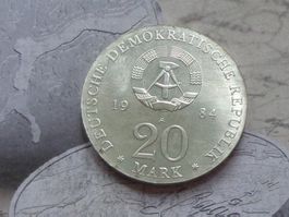 DDR 20 Mark 1984 - Georg Friedrich Händel (RARE)
