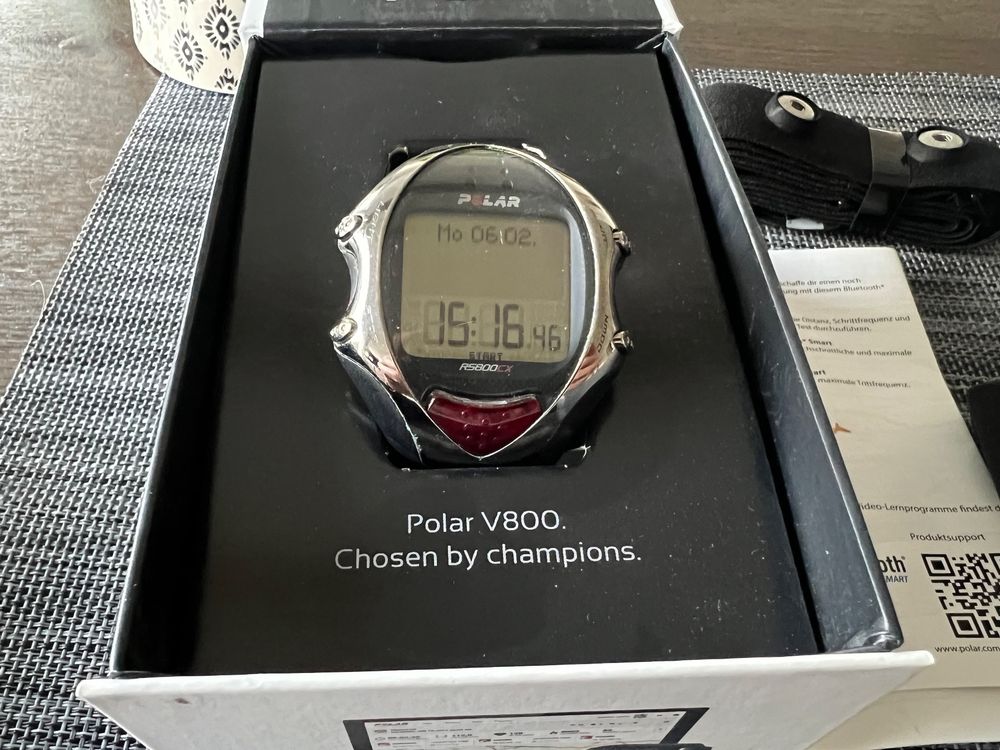 Polar Sportuhr RS800CX Multisport mit viel Zubehör (Gebraucht) in