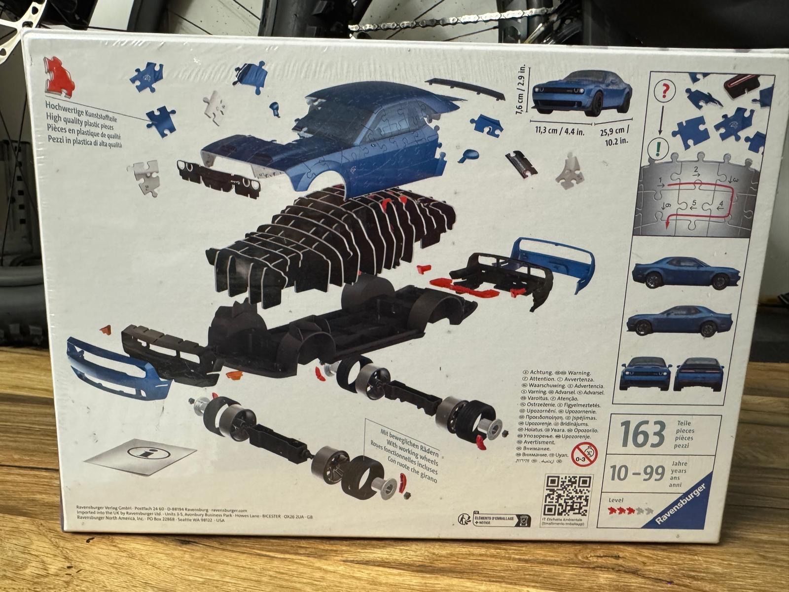 Ravensburger Puzzle: Ravensburger 3D Puzzle Dodge Challenger SRT Hellcat Blue ... – Nuovo e nell'imballaggio originale da Seuzach venduto da Tuccmeister 1
